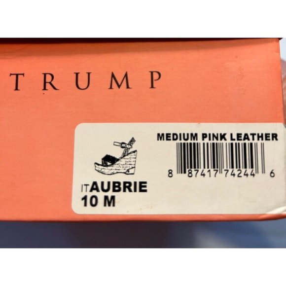 Women's Ivanka Trump Aubrie Size 10 M Pink Leather Wedge Sandals Adjustable - Picture 9 of 10